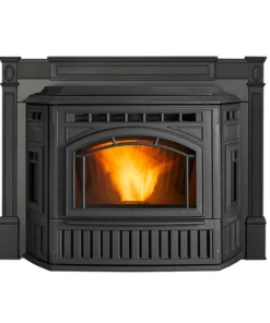 The Trekker pellet insert with Efficient Energy (E2) technology is the most powerful and efficient insert ever designed by Quadra-Fire. E2 technology helps achieve 83.2% efficiency—saving money by burning less fuel. The standard 7-day programmable thermostat, 52 lb hopper and easy-clean cast iron firepot ensure this pellet insert is easy to operate. And these efficient pellet-burning inserts are the only inserts available with cast iron construction on all major components—proving it’s built to last.